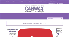 Desktop Screenshot of canwax.com
