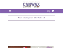 Tablet Screenshot of canwax.com
